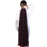 36 Inch Soft Nu Locs Crochet Hair Synthetic Goddess Faux Locks Braiding Hair Extensions Blonde Dreadlocks Crochet Hair for Women