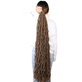 36 Inch Soft Nu Locs Crochet Hair Synthetic Goddess Faux Locks Braiding Hair Extensions Blonde Dreadlocks Crochet Hair for Women