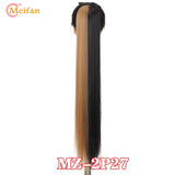 MEIFAN Synthetic Super Long Afro Kinky Curly Ponytail Extensions Ribbon Drawstring Wrap Around Hair Tail Natural Fake Hair Piece