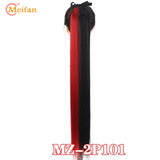 MEIFAN Synthetic Super Long Afro Kinky Curly Ponytail Extensions Ribbon Drawstring Wrap Around Hair Tail Natural Fake Hair Piece