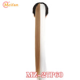 MEIFAN Synthetic Super Long Afro Kinky Curly Ponytail Extensions Ribbon Drawstring Wrap Around Hair Tail Natural Fake Hair Piece