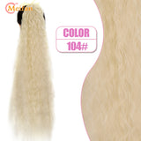 MEIFAN Synthetic Super Long Afro Kinky Curly Ponytail Extensions Ribbon Drawstring Wrap Around Hair Tail Natural Fake Hair Piece