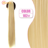 MEIFAN Synthetic Super Long Afro Kinky Curly Ponytail Extensions Ribbon Drawstring Wrap Around Hair Tail Natural Fake Hair Piece