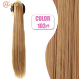 MEIFAN Synthetic Super Long Afro Kinky Curly Ponytail Extensions Ribbon Drawstring Wrap Around Hair Tail Natural Fake Hair Piece