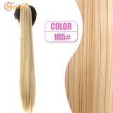 MEIFAN Synthetic Super Long Afro Kinky Curly Ponytail Extensions Ribbon Drawstring Wrap Around Hair Tail Natural Fake Hair Piece