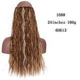 SHANGKE Straight Synthetic 24-Inch Halo Hair Extensions Wavy Heat Resistant No Clip in Hidden Secret False Hair Piece