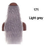 SHANGKE Straight Synthetic 24-Inch Halo Hair Extensions Wavy Heat Resistant No Clip in Hidden Secret False Hair Piece