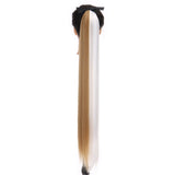 SHANGKE Women's Ponytail Long Wavy Hair Extension Clip In  Pony Tail Wrap Around Black Blonde Synthetic Heat Resistant Fiber