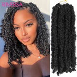 3Packs Bob Faux Locs 12'' Short Bob Locs Distressed Butterfly Locs Crochet Pre looped Soft Butterfly Locks Hair Naturel Crochet