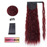 LISI HAIR Long Wavy Wrap Around Clip In Ponytail Hair Extension Heat Resistant Synthetic Natural Wave Pony Tail Fake Hair