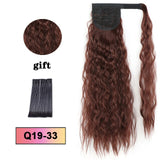 LISI HAIR Long Wavy Wrap Around Clip In Ponytail Hair Extension Heat Resistant Synthetic Natural Wave Pony Tail Fake Hair