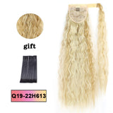 LISI HAIR Long Wavy Wrap Around Clip In Ponytail Hair Extension Heat Resistant Synthetic Natural Wave Pony Tail Fake Hair