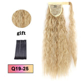 LISI HAIR Long Wavy Wrap Around Clip In Ponytail Hair Extension Heat Resistant Synthetic Natural Wave Pony Tail Fake Hair