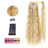 LISI HAIR Long Wavy Wrap Around Clip In Ponytail Hair Extension Heat Resistant Synthetic Natural Wave Pony Tail Fake Hair