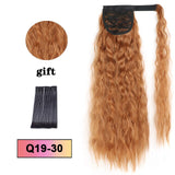 LISI HAIR Long Wavy Wrap Around Clip In Ponytail Hair Extension Heat Resistant Synthetic Natural Wave Pony Tail Fake Hair