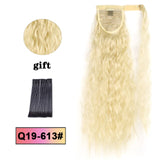 LISI HAIR Long Wavy Wrap Around Clip In Ponytail Hair Extension Heat Resistant Synthetic Natural Wave Pony Tail Fake Hair