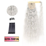 LISI HAIR Long Wavy Wrap Around Clip In Ponytail Hair Extension Heat Resistant Synthetic Natural Wave Pony Tail Fake Hair