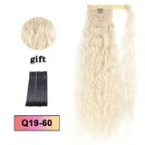 LISI HAIR Long Wavy Wrap Around Clip In Ponytail Hair Extension Heat Resistant Synthetic Natural Wave Pony Tail Fake Hair