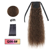 LISI HAIR Long Wavy Wrap Around Clip In Ponytail Hair Extension Heat Resistant Synthetic Natural Wave Pony Tail Fake Hair