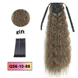 LISI HAIR Long Wavy Wrap Around Clip In Ponytail Hair Extension Heat Resistant Synthetic Natural Wave Pony Tail Fake Hair