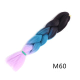 Natifah Jumbo Braiding Hair 100g 24 Inch Pre Stretched For Afro Ombre Extensions Braids Bug Color Wholesale Synthetic Fake Hair