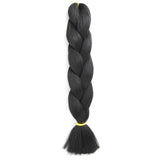 Natifah Jumbo Braiding Hair 100g 24 Inch Pre Stretched For Afro Ombre Extensions Braids Bug Color Wholesale Synthetic Fake Hair