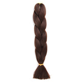 Natifah Jumbo Braiding Hair 100g 24 Inch Pre Stretched For Afro Ombre Extensions Braids Bug Color Wholesale Synthetic Fake Hair