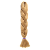 Natifah Jumbo Braiding Hair 100g 24 Inch Pre Stretched For Afro Ombre Extensions Braids Bug Color Wholesale Synthetic Fake Hair