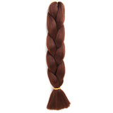 Natifah Jumbo Braiding Hair 100g 24 Inch Pre Stretched For Afro Ombre Extensions Braids Bug Color Wholesale Synthetic Fake Hair