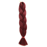 Natifah Jumbo Braiding Hair 100g 24 Inch Pre Stretched For Afro Ombre Extensions Braids Bug Color Wholesale Synthetic Fake Hair