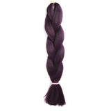 Natifah Jumbo Braiding Hair 100g 24 Inch Pre Stretched For Afro Ombre Extensions Braids Bug Color Wholesale Synthetic Fake Hair