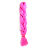 Natifah Jumbo Braiding Hair 100g 24 Inch Pre Stretched For Afro Ombre Extensions Braids Bug Color Wholesale Synthetic Fake Hair