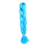 Natifah Jumbo Braiding Hair 100g 24 Inch Pre Stretched For Afro Ombre Extensions Braids Bug Color Wholesale Synthetic Fake Hair