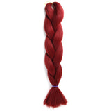 Natifah Jumbo Braiding Hair 100g 24 Inch Pre Stretched For Afro Ombre Extensions Braids Bug Color Wholesale Synthetic Fake Hair