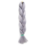 Natifah Jumbo Braiding Hair 100g 24 Inch Pre Stretched For Afro Ombre Extensions Braids Bug Color Wholesale Synthetic Fake Hair