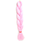 Natifah Jumbo Braiding Hair 100g 24 Inch Pre Stretched For Afro Ombre Extensions Braids Bug Color Wholesale Synthetic Fake Hair
