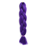 Natifah Jumbo Braiding Hair 100g 24 Inch Pre Stretched For Afro Ombre Extensions Braids Bug Color Wholesale Synthetic Fake Hair