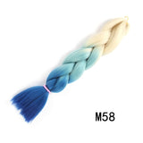 Natifah Jumbo Braiding Hair 100g 24 Inch Pre Stretched For Afro Ombre Extensions Braids Bug Color Wholesale Synthetic Fake Hair