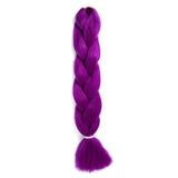 Natifah Jumbo Braiding Hair 100g 24 Inch Pre Stretched For Afro Ombre Extensions Braids Bug Color Wholesale Synthetic Fake Hair
