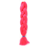 Natifah Jumbo Braiding Hair 100g 24 Inch Pre Stretched For Afro Ombre Extensions Braids Bug Color Wholesale Synthetic Fake Hair