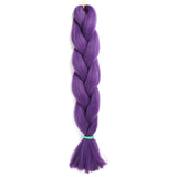 Natifah Jumbo Braiding Hair 100g 24 Inch Pre Stretched For Afro Ombre Extensions Braids Bug Color Wholesale Synthetic Fake Hair