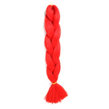 Natifah Jumbo Braiding Hair 100g 24 Inch Pre Stretched For Afro Ombre Extensions Braids Bug Color Wholesale Synthetic Fake Hair