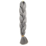 Natifah Jumbo Braiding Hair 100g 24 Inch Pre Stretched For Afro Ombre Extensions Braids Bug Color Wholesale Synthetic Fake Hair