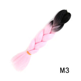 Natifah Jumbo Braiding Hair 100g 24 Inch Pre Stretched For Afro Ombre Extensions Braids Bug Color Wholesale Synthetic Fake Hair