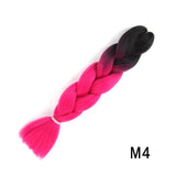 Natifah Jumbo Braiding Hair 100g 24 Inch Pre Stretched For Afro Ombre Extensions Braids Bug Color Wholesale Synthetic Fake Hair