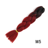 Natifah Jumbo Braiding Hair 100g 24 Inch Pre Stretched For Afro Ombre Extensions Braids Bug Color Wholesale Synthetic Fake Hair