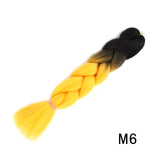 Natifah Jumbo Braiding Hair 100g 24 Inch Pre Stretched For Afro Ombre Extensions Braids Bug Color Wholesale Synthetic Fake Hair