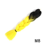 Natifah Jumbo Braiding Hair 100g 24 Inch Pre Stretched For Afro Ombre Extensions Braids Bug Color Wholesale Synthetic Fake Hair