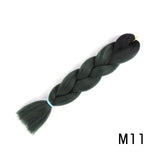 Natifah Jumbo Braiding Hair 100g 24 Inch Pre Stretched For Afro Ombre Extensions Braids Bug Color Wholesale Synthetic Fake Hair