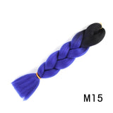 Natifah Jumbo Braiding Hair 100g 24 Inch Pre Stretched For Afro Ombre Extensions Braids Bug Color Wholesale Synthetic Fake Hair